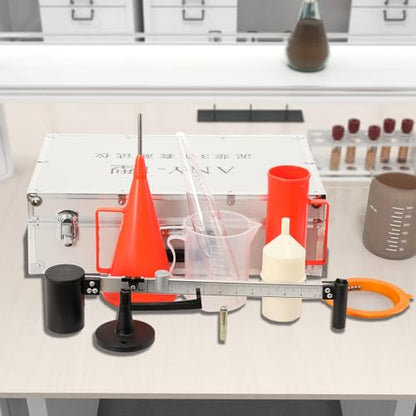 Slurry Test Kit, Mud Hydrometer, Mud Viscometer, Marsh Funnel and Viscometer Cup Mud Tester Slurry Test Kit Sand Content Kit Mud Tester Viscosimeter Sand Content Meter Kit