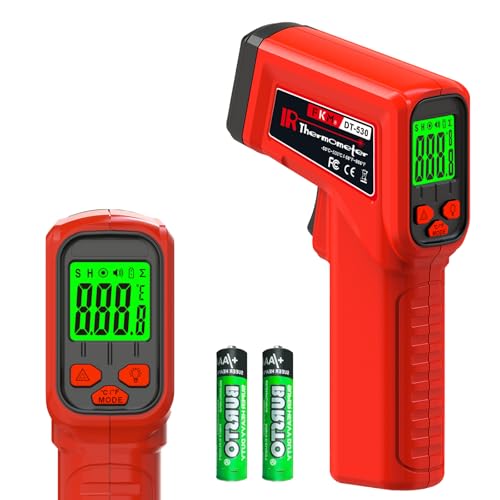FKM Infrared Thermometer Gun Non-Contact Laser Thermometer Gun -58°F~986°F | (-50°C~530°C) Digital Temperature Gun for Cooking,Oven,Griddle,Automotive,HVAC,Industrial,Adjustable Emissivity,Not for Human - style: -58°F~986°F