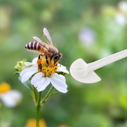 40Pcs Bee Water Feeder, Watering Station Dispenser, Bottle Mouth For Hive Management Garden Farm Use, For Beehive Drinking Feeding, White 15X3cm