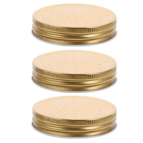 3pcs Bee Feeding Lid Metal Replacement Cover for Beehive Entrance with Dual Functionality and Effortless Setup, Yellow Bee Feeding Equipment for Beekeeping Supplies