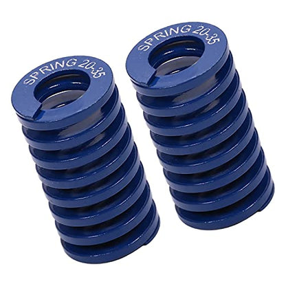 Heyiarbeit 20mm OD 10mm ID 35mm Long Spring Steel Spiral Stamping Light Load Compression Mould Die Spring for 3D Printer Blue 2Pcs - color: Blue, size: TL-20-10-35