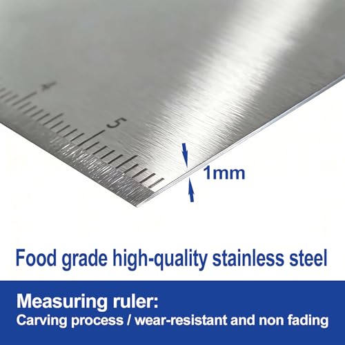 Professional Dough Cutter & Bench Scraper - Ultimate Dough Scraper Tool with Stainless Steel Blade & Wood Handle