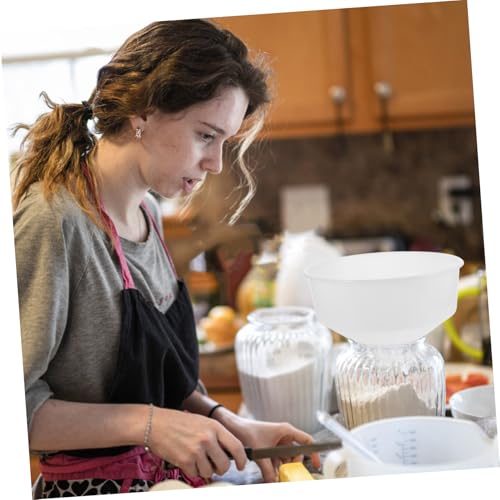 Extra Large Funnel Wide Mouth Sturdy Plastic for Canning Sediment Removal Kitchen Use Reusable