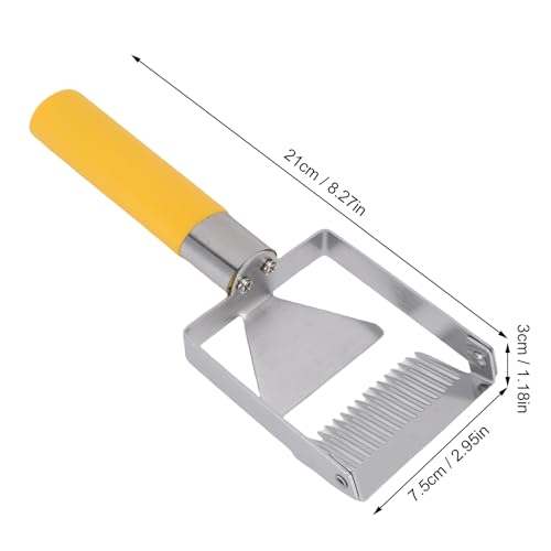 Beekeeping Honey Fork Honey Uncapping Tool Stainless Steel Adjustable Honey Scraper with Comfortable Plastic Handle for Beekeepers Equipment