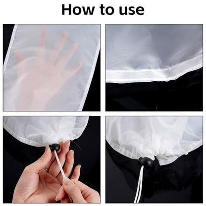 6 Pack Cleaner Replacement Mesh Bag Pool Vacuum Filter Bag for Pools Aquariums Ground Swimming Pools Ponds Collecting Leaves