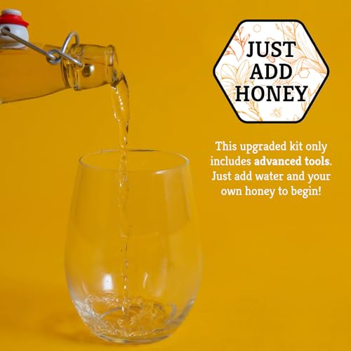 Craft A Brew - Deluxe Mead Making Kit - 1 Gallon Homebrew Starter Set with Backsweetening & Bottling Tools - DIY Mead Brewing Kit for Beginners - Just Add Honey - style: Mead Making Kit Deluxe