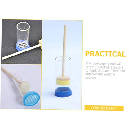 ibasenice 2pcs Marking Bottles for Beekeeping Bee Marker Tools Easy to Use Queen Identification Accessories Essential Beekeeping Equipment