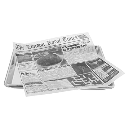 G.E.T. 4-TN1000 12" x 12" White Food-Safe London Newsprint Liner (Pack of 1000) - color: London Newsprint, size: 12" x 12", style: 1000 Sheets