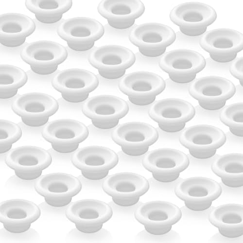 20PCs Dopamine color Silicone Gaskets Washers Seals for Cap Swing Flip Top for Home Brew Beer Soda Bottle Sealing (White) - color: White