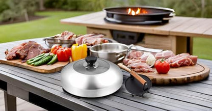 5.7inch Heavy Duty cast Iron Smash Burger Press Grill Press Burger Smasher Indoor Outdoor Griddle Accessories and 11inch Visual Melting Dome Cover - size: 5.7“+11”