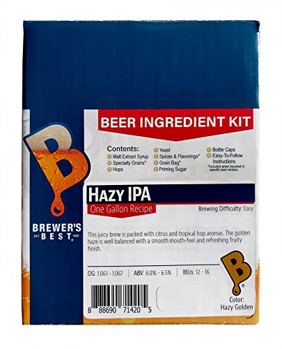 Brewer’s Best Hazy IPA One Gallon Ingredient Kit
