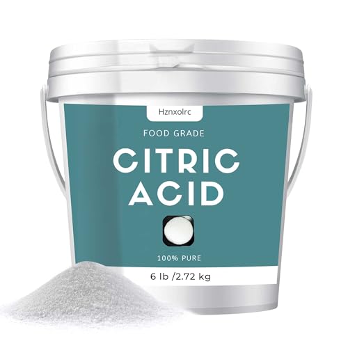 6 lb Citric Acid Powder Food Grade, 100% Pure, Citric Acid for Cleaning, Cooking and Baking, Natural Preservative, Ideal for Cleaning & DIY Bath Bombs