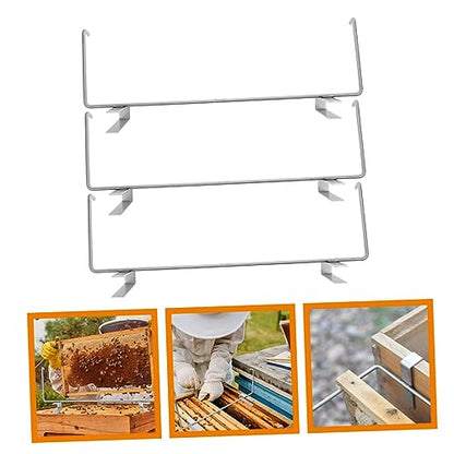 ORFOFE 3pcs Hive Frame Lifter Beehive Frame Support Bracket Beekeeping Gripper Tool
