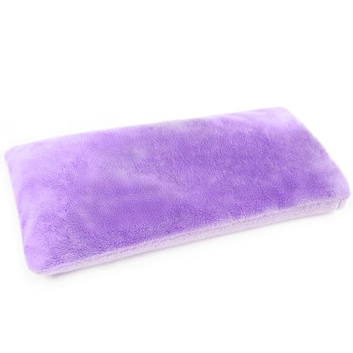 Microwave Heating Pad 6.5 * 12" Microwave Bean Bag Heating Pad for Neck and Shoulders, Moist Heat Pack Pillow Warm Compress for Knee, Muscles, Joints, Abdomen - Purple - color: Purple, size: Rectangle Pad - 6.5*12"
