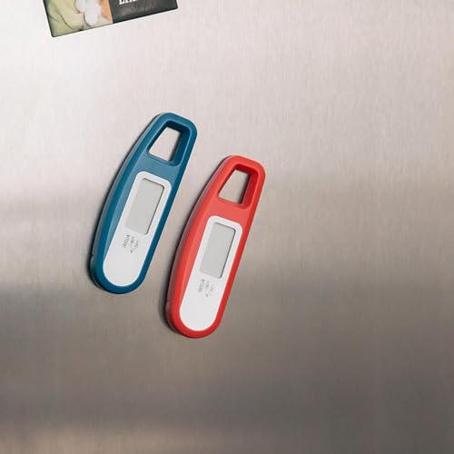 Lavatools Javelin® Ultra-Fast 3-Second Digital Instant Read Meat Thermometer for Grill and Cooking, 2.75" Probe, Compact Foldable Design, Large Display, IP65 Water Resistant, NSF Certified – Rhubarb - color: Rhubarb