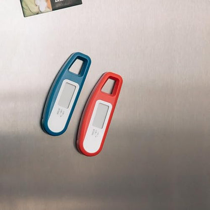 Lavatools Javelin® Ultra-Fast 3-Second Digital Instant Read Meat Thermometer for Grill and Cooking, 2.75" Probe, Compact Foldable Design, Large Display, IP65 Water Resistant, NSF Certified – Rhubarb - color: Rhubarb