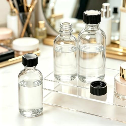 36 Pack 4oz Clear Glass Bottles with Lids, 120ml Boston Shot Bottles for Personal Care & Beauty Travel, Industrial Lab, Sample, Essential Oils, Potion, Juice, Whiskey, Spice - color: Clear, size: 4oz-36P