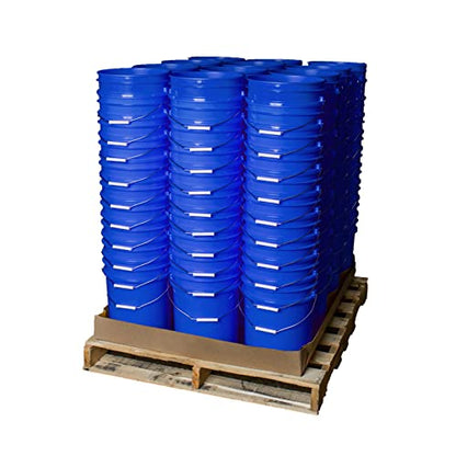 ePackageSupply 5 Gallon Bucket - Food Grade Bucket, Metal Handle Grip, BPA-Free, Heavy-Duty 90 Mil HDPE Plastic Pail, Stackable Utility Container, Made in USA, Lid Not Included, Blue, 120 Packs - color: Blue, size: 120 Packs