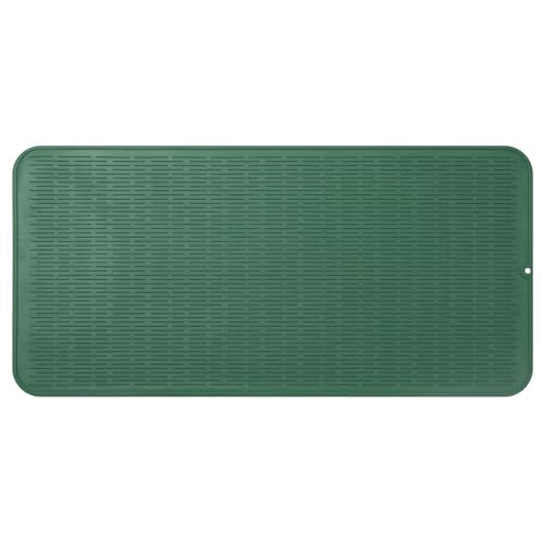 MicoYang Silicone Dish Drying Mat for Multiple Usage,Easy clean,Eco-friendly,Heat-resistant Silicone Mat for Kitchen Counter or Sink,Refrigerator or Drawer Liner Green 5XL 36inches x 18inches - color: Green, size: 36"L x 18"W