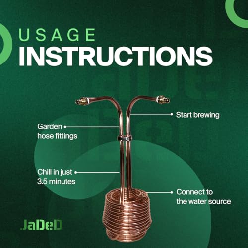 Scylla™ Copper Wort Chiller for Beer Brewing | Triple Coil Immersion Chiller for Home Brewing Kits | Fits Grainfather, Brewzilla, Anvil Foundry | For Kettles with Electric Elements