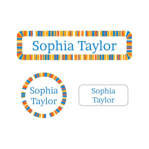 Name Bubbles - Kids Custom Name Labels for Daycare, School, Camp (102 Labels) - Personalized Waterproof Name Stickers for Clothes Tags, Lunch Boxes, Water Bottles, & School Supplies (Confetti) - color: Confetti, size: 102 Labels