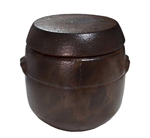 28.74ounce(850cc)Korean Traditional Earthenware Fermenting Jar Jangdok with Lid