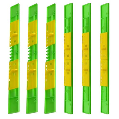6 Pack Bee Hive Entrance Reducer Beehive Entrance Gates Bee Hive Plastic Reducer Guards Bee Hive Mouse Guard Beehive Tool Beekeeping Supplies for Professional Beekeeper or Beginner, Length 14.76 Inch - size: Entrance Reducers-6 Pack