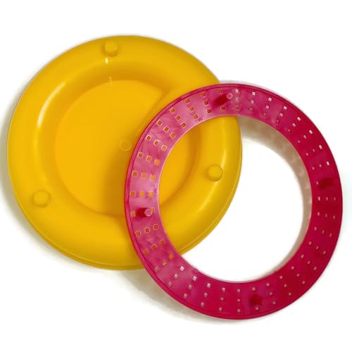 ZAVHOZ Bees Feeding Bowl Bee Feeder Hive Water Drinker Sugar Syrup Drinking Dispenser Tool Plastic Mesh Dish Beehive Watering Station Apiary Accessory Beekeeping Honey Production (Yellow) - color: Yellow