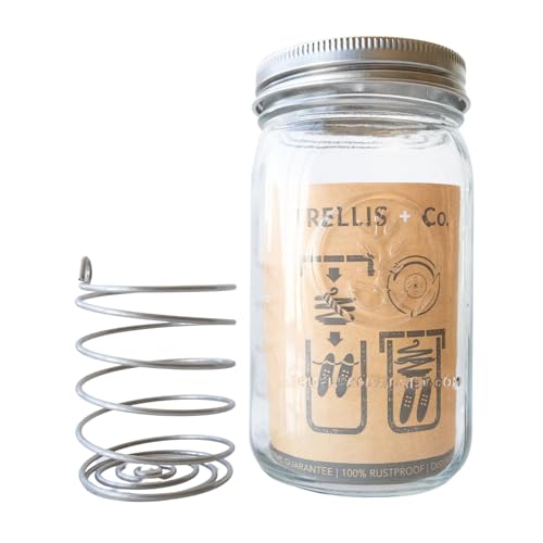 Quick Pickle Kit & Pickle Seeds - For Easy Quick Pickles & Mason Jar Fermenting - 316 Stainless Steel Pickling Lid, Weight, Quart Mason Jar, & 200+ Pickling Cucumber Seeds for Planting