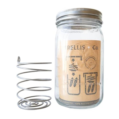 Quick Pickle Kit & Pickle Seeds - For Easy Quick Pickles & Mason Jar Fermenting - 316 Stainless Steel Pickling Lid, Weight, Quart Mason Jar, & 200+ Pickling Cucumber Seeds for Planting