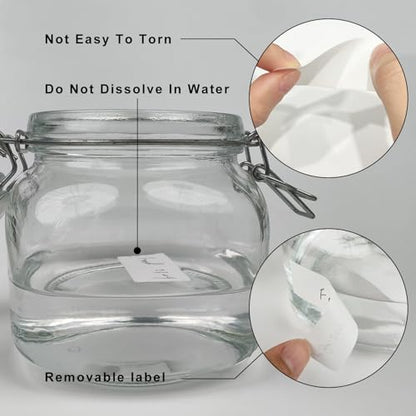 Removable Freezer Labels, Date Label 1x3 Inch Food Storage Stickers, Waterproof Oil Resistant Easy Clean Leaves no Residue 250 Total Per Roll,2 Rolls - color: White, size: 1×3 inch-2 rolls
