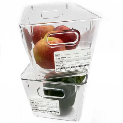 Dissolvable Day of The Week Use by Shelf Life Labels, 2 x 3 Inch 500 Adhesive Stickers for Organization, Food Rotation, Meal Prep Stickers Dissolve in Water