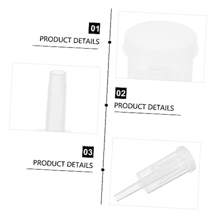 ABOOFAN Valve Wine Air Locks 3-piece Leak-proof Valves Plastic Wine Strainers Lids Kit 2pcs Supplies