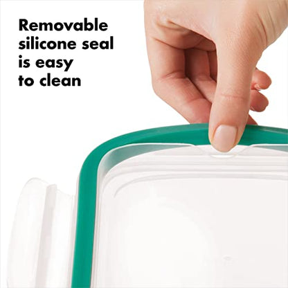 OXO Good Grips 1.6 Cup Smart Seal Leakproof Glass Rectangle Airtight Food Storage Container - size: 1.6 Cup, style: Glass