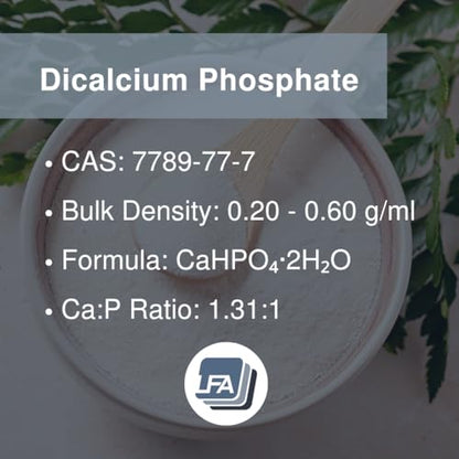 Dicalcium Phosphate Dihydrate DCPD Powder - 1 kg (2.2 lb) - Tablet & Capsule Flowing Agent - Food Anti-Caking Agent & Supplement Filler - size: 35.2 Ounce (Pack of 1)