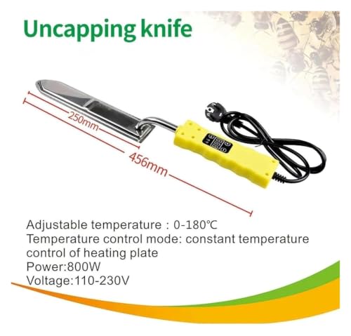 Honey Uncapping Knife,Electric Uncapping Knife Beekeeping,Wax Extraction Tool, Easy Honey Cutting for Beekeeper Collection