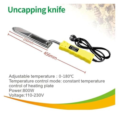 Honey Uncapping Knife,Electric Uncapping Knife Beekeeping,Wax Extraction Tool, Easy Honey Cutting for Beekeeper Collection