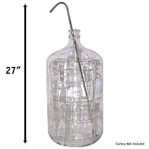 Stainless Steel Professional Bottling/Racking Kit with Siphon Crane, Tubing, Shut Off Clamp, Bottle Filler for Beer Wine Kombucha Kitchen Aqua Gardening (27) - size: 27"