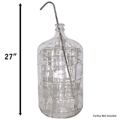 Stainless Steel Professional Bottling/Racking Kit with Siphon Crane, Tubing, Shut Off Clamp, Bottle Filler for Beer Wine Kombucha Kitchen Aqua Gardening (27) - size: 27"