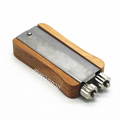WEICHUAN Hive Frame Wire Tensioner Cable Crimper Beekeeping Tool | Stainless Steel Wire Crimping Tool with Metal Wheels and Wooden Handle for Beekeeping