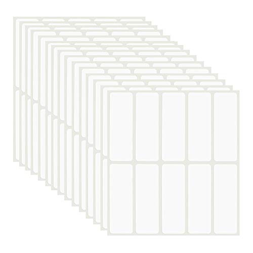 HOSSIAN File Folder Labels Name Filing Envelopes Label Stickers, 0.6 x 1.57 in, Small Label Nametags for Jars, Bottles, Food Containers, File Folders, Pack of 150 (150)
