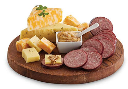 Harry & David Grand Meat And Cheese Gift Box, Food Gift Basket For All Occasions, Charcuterie Platter With 4 Cheese Blocks, 4 Sausages, 2 Sets Of Crackers, Relish & Honey Mustard Sauces - style: Grand