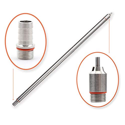 Professional 13.7 Inch Length Spring Loaded Beer Bottle Filler Home Brewing Stainless Steel Wine Beer Bottling