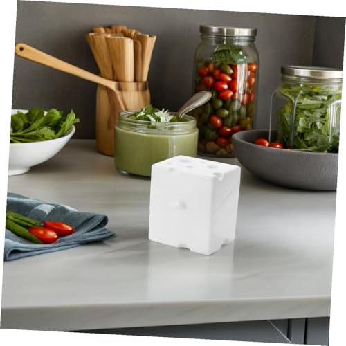Cheese Storage Box with Flip Abs Lid, Airtight Cheese Saver for Refrigerator, White Food Storage Container for Kitchen Fridge Use, 1pcs