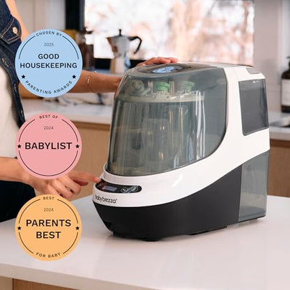 Baby Brezza Baby Bottle Washer Pro - Clinically Proven Better Cleaning - Washer, Sterilizer + Dryer In One Appliance for Essentials like Bottles + Pump Parts – Machine Replaces Brushes + Racks - style: Baby Bottle Washer