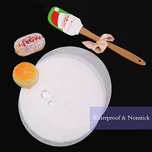 Parchment Paper Rounds, Set of 200, Non Stick 8 Inch Baking Parchment Circles/Baking Paper Rounds for Cake Pan, Springform Pan, Tortilla Press and so on(4.5/5.5/6/7/9/10/12inch Available) - size: 8inch