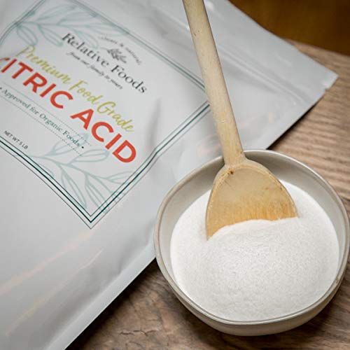 Relative Foods Citric Acid Powder Food Grade – 2 lb - Pure Citric Acid for Cooking, Canning, Bath Bombs & More - Non-GMO, Gluten-Free, No Additives - Resealable Bag - size: 2 lb