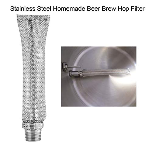 Stainless Steel Beer Filter, Mash and Tun Boil Screen, Beer Brew Hop Filter Strainer Tool for Home Brew Beer Kettle Mash Tun, 6 Inch