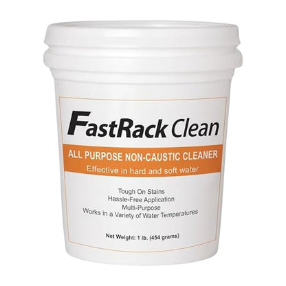 FastRack FastClean 1 lb Non Caustic Cleaner for homebrewing and winemaking, Alkaline Homebrew Cleaner with Powerful Formula and Hassle-free Cleanup, Ideal Cleanser for Brewing Equipment - 16 oz - size: 16 Ounce (Pack of 1)