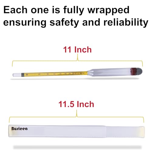 3Pcs Hydrometer Alcohol 0-200 Proof Tralle - Accurate, Easy-to-Use Alcohol Tester for Moonshine Distilling, Home Brewing & Liquor | Alcoholmeter for All Skill Levels